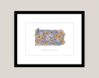State Flowers Framed Print