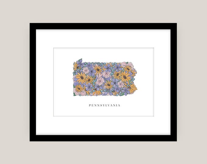 State Flowers Framed Print