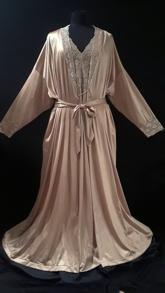 Vanity Fair Nightgown & Robe~ L/XL~*SPECTACULAR Se