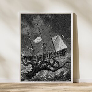 Bathroom sign printable -  Kraken by ExhibitLeah