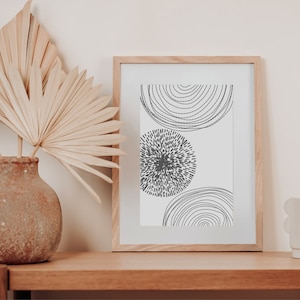 African Art Abstract Circles by ExhibitLeah