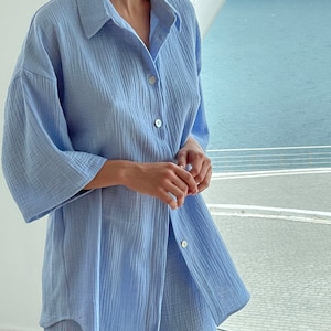 Handmade Pajama Set Women Cotton Viscose Nightwear PJs Clothing Bridesmaid Bride