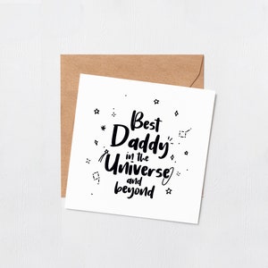 Meilleur papa de l'univers - carte de fête des pères - carte de joyeux anniversaire à papa - joyeux anniversaire - cartes de voeux - carte de papa - intérieur vierge