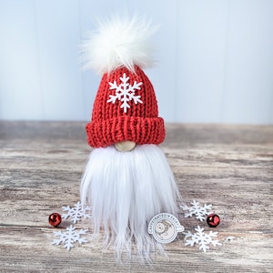 Snowflake Gnome, Winter Gnome Decor, Christmas Gnome Decor, Winter Tiered Tray Decor, Farmhouse Christmas Decor, Christmas Gift for Wife