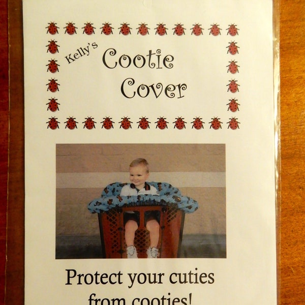 Pattern for shopping cart "Cootie Cover" - Protective child's cover for shopping carts, highchairs, booster seats, etc. - Fast and Easy