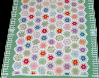 Flower Garden Quilt Etsy