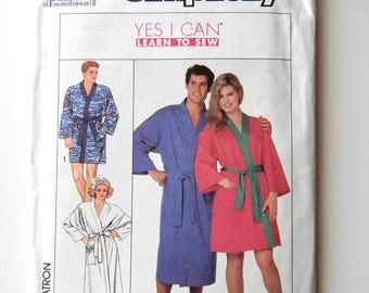 Simplicity sewing pattern 9319 - Misses, mens or teens Kimono Robe in two lengths
