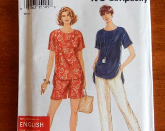 Simplicity Sewing Pattern 9032: Misses' Tops, Shorts, Pants (XS-XL) Uncut