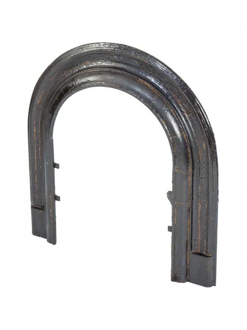 1870s Horshoe Black Enameled Cast Iron Residential Etsy