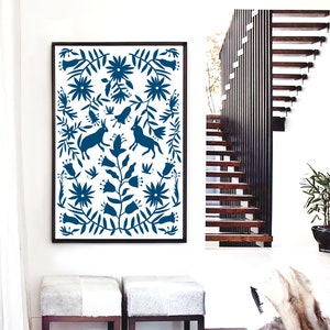 Mexican print/24x36/Otomi mexico/Mexican folk art/Otomi print/Extra large wall art/Otomi wall art/Printable wall decor/Home decor/Otomi Art