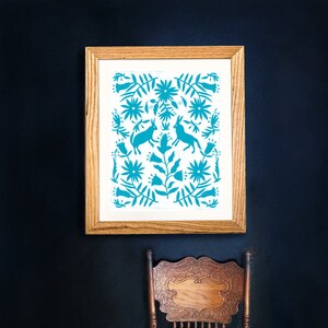 Otomi mexico. Otomi hanging. Otomi wall decor. Otomi print. Mexican folk art. Art print. Otomi indian. Folk painting