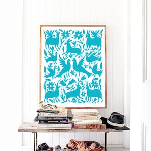 Otomi hanging/Mexican print/Otomi mexico/Mexican folk art/Otomi print/Otomi indians/Extra large wall art/Otomi wall art/Printable wall decor
