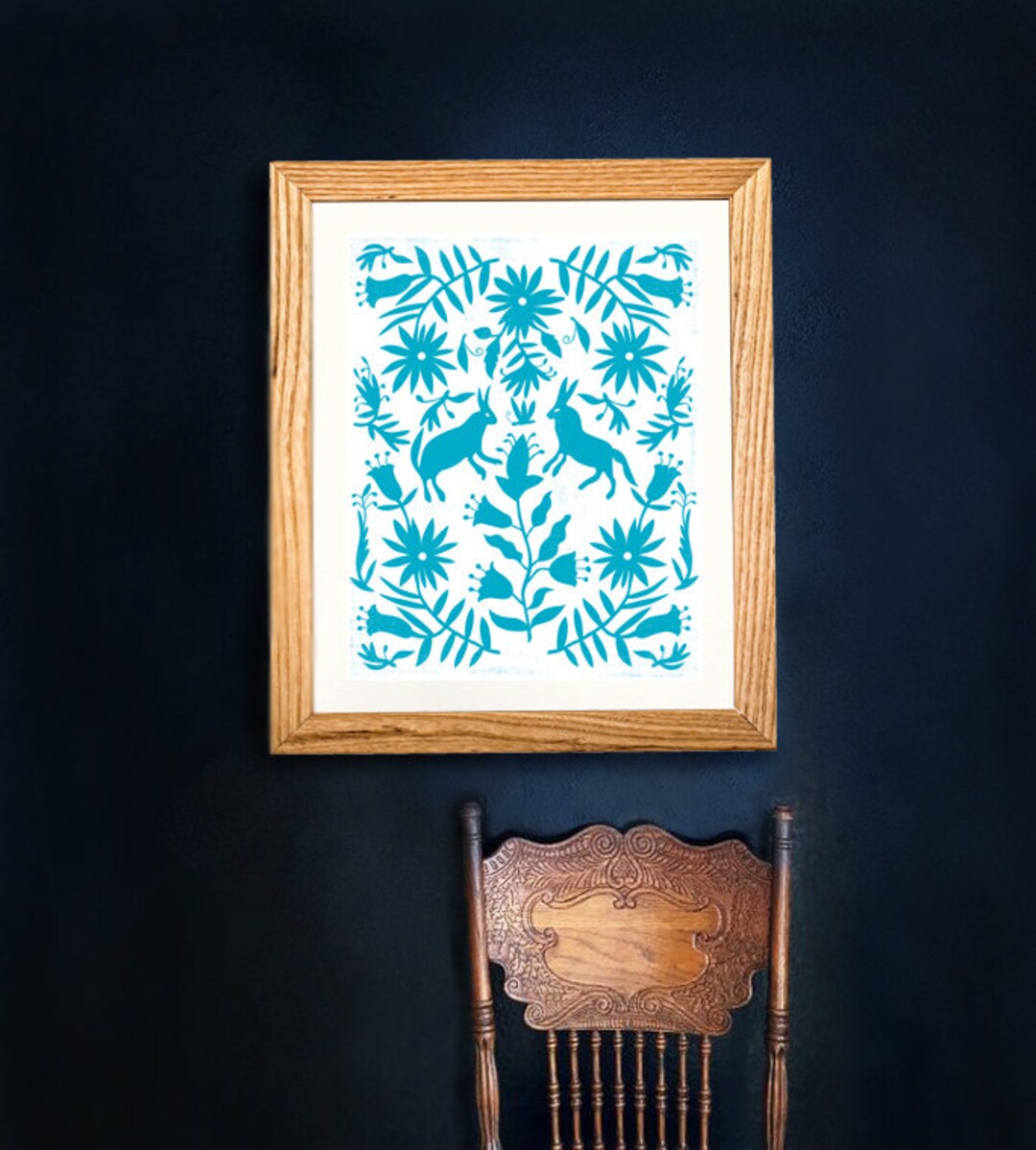 Otomi Wall Decor: Mexican Folk Art Print (digital Download) - Etsy
