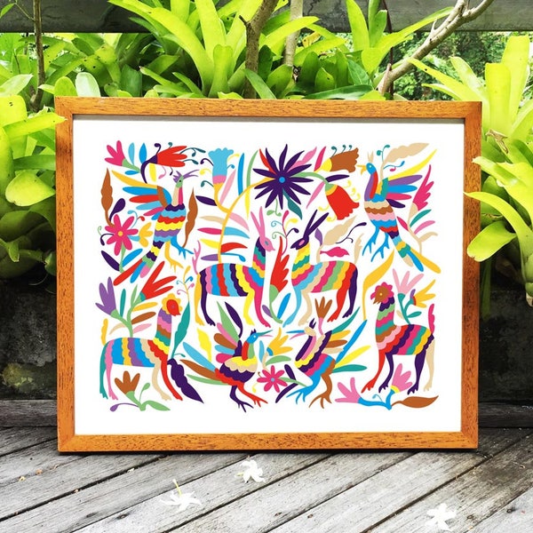 Otomi Home Decor, 8x10, 11x14, 14x18, Otomi Printable Art, Mexican Otomi Decor, Otomi Print, Otomi Download