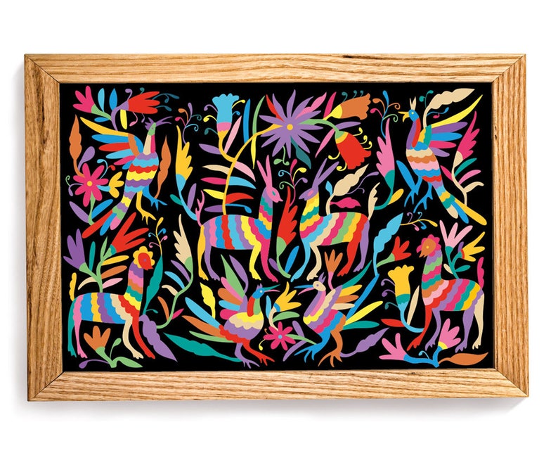 Otomi Print: Mexican Folk Art Wall Hanging (digital Download) - Etsy