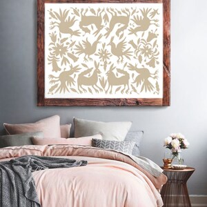 Otomi-kunstprint: Mexicaanse volkskunst, woondecoratie (digitale download) afbeelding 4