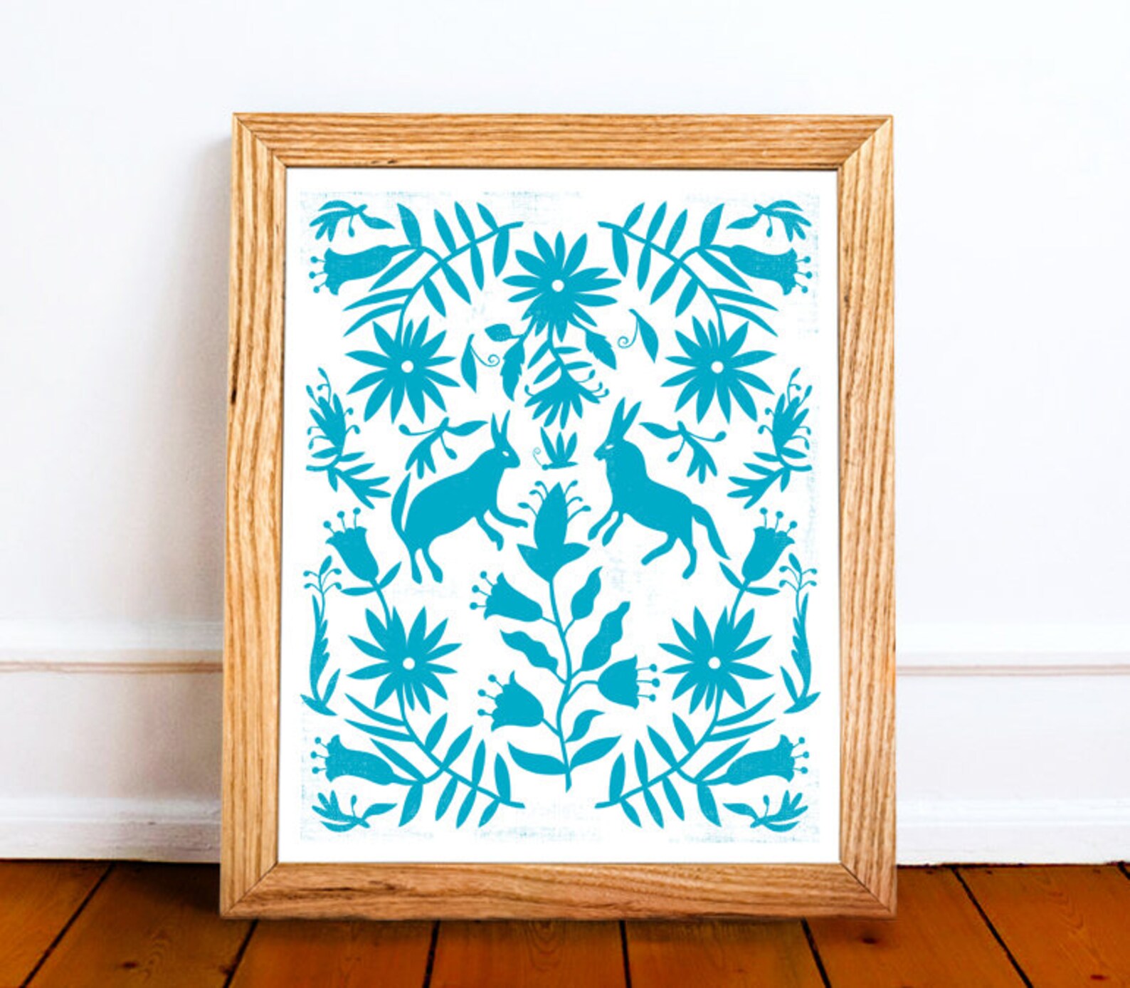 Otomi Wall Decor: Mexican Folk Art Print (digital Download) - Etsy