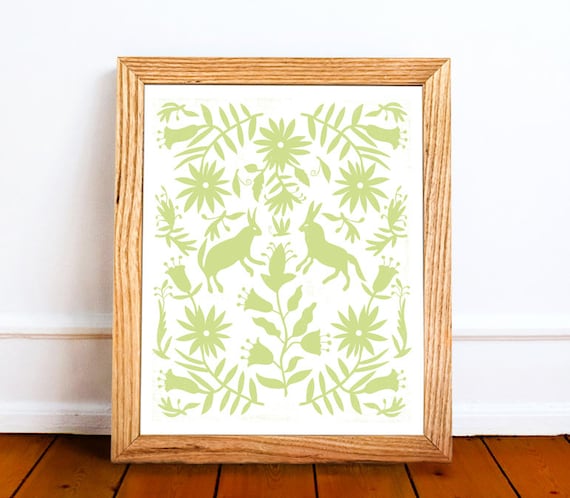 Otomi Wall Decor：メキシコのフォークアートプリント（デジタル