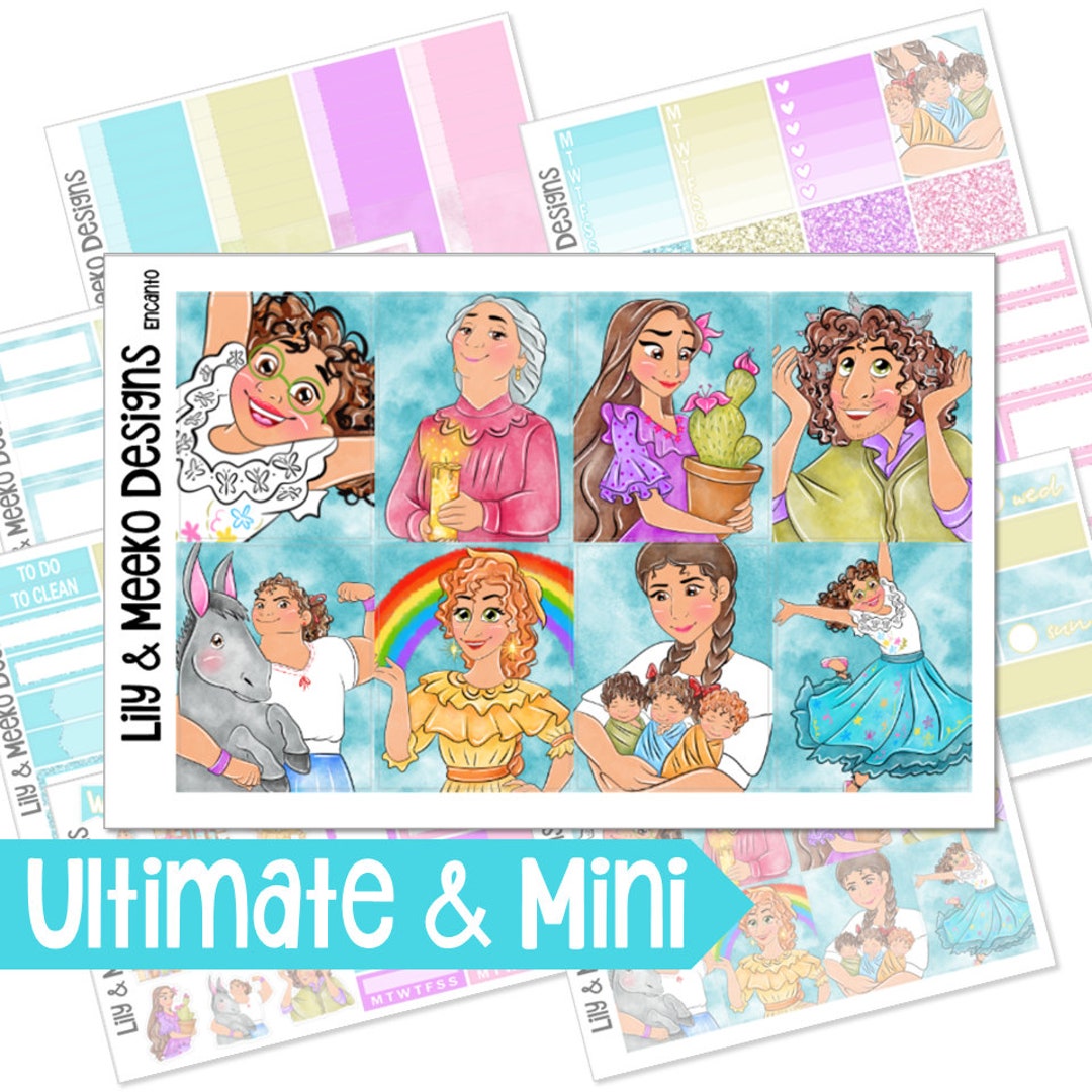 Encanto | Disney Planner Sticker Kit Weekly Vertical | for Use in Erin ...