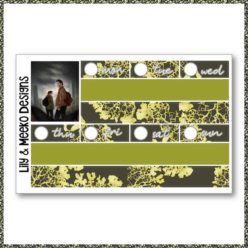 Last of Us Planner Sticker Kit Weekly Vertical For use in Erin Condren Life Planner, A5Wide A5W, MAMBI Happy Planner Full Box Joel image 4