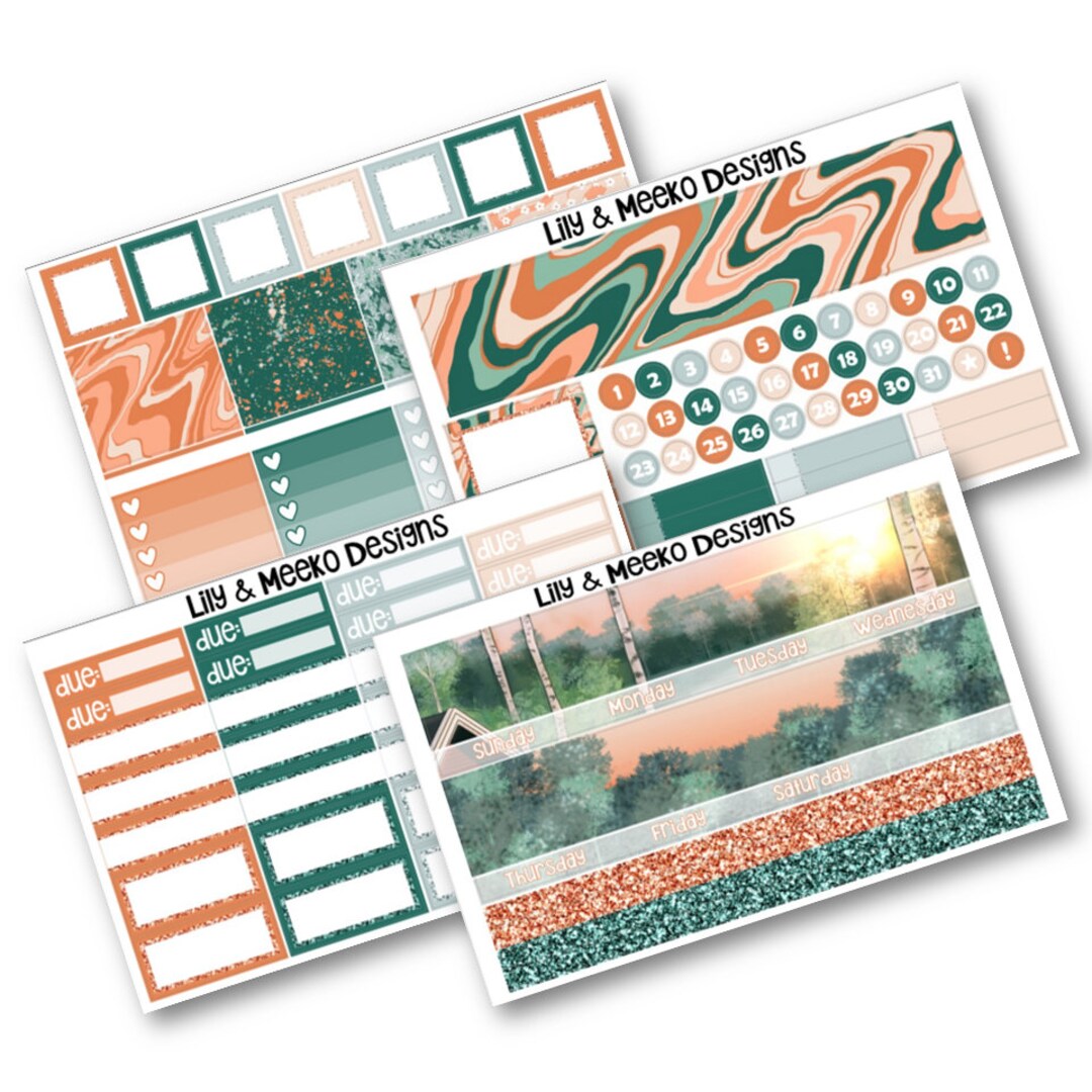 Kdf Sticker Campfire Monthly | Sticker for Use in Erin Condren Life Planner Classic ...
