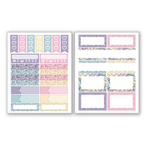 Beach Day Micro Planner Sticker PP Weeks Kit Vertical Print Pression B6 A6 A5 1.5 Inch Standard Columns image 3