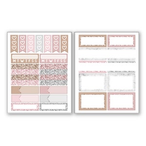 Affogato Micro Planner Sticker PP Weeks Kit Vertical Print Pression B6 A6 A5 1.5 Inch Standard Columns image 3