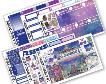 Magical 50th | Disney World Anniversary Vertical Planner Michaels Recollection White Space Hobonichi Techo PP Weeks Happy Planner 1.5&quot; Walt