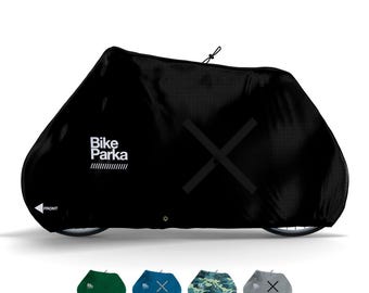 Waterproof Bicycle Cover with Velcro Lock-Through Panels – Light and Engineered for Tough Protection against Any Weather - BikeParka Urban