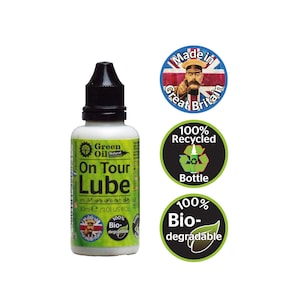 Green Oil&#39;s  100% Biodegradable Wet Chain Lube - 30 ml - Bicycle Lubricant (lube) for wet weather conditions
