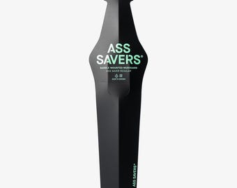 Bicycle Saddle Mudguard - ASS SAVERS Regular Generation 4 - Clip On Bicycle Rain Fender w Flip Tip Technology - Basic Colors