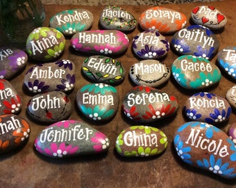 hand painted rocks etsy