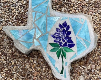 Texas vitrail de jardin tremplin bluebonnet fabriqué sur commande à ramasser sur place uniquement 76012