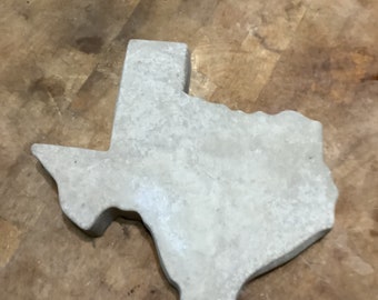 Un tremplin pour le jardin du Texas en béton coulé à la main et coulé à la main pour l'artisanat, livraison incluse