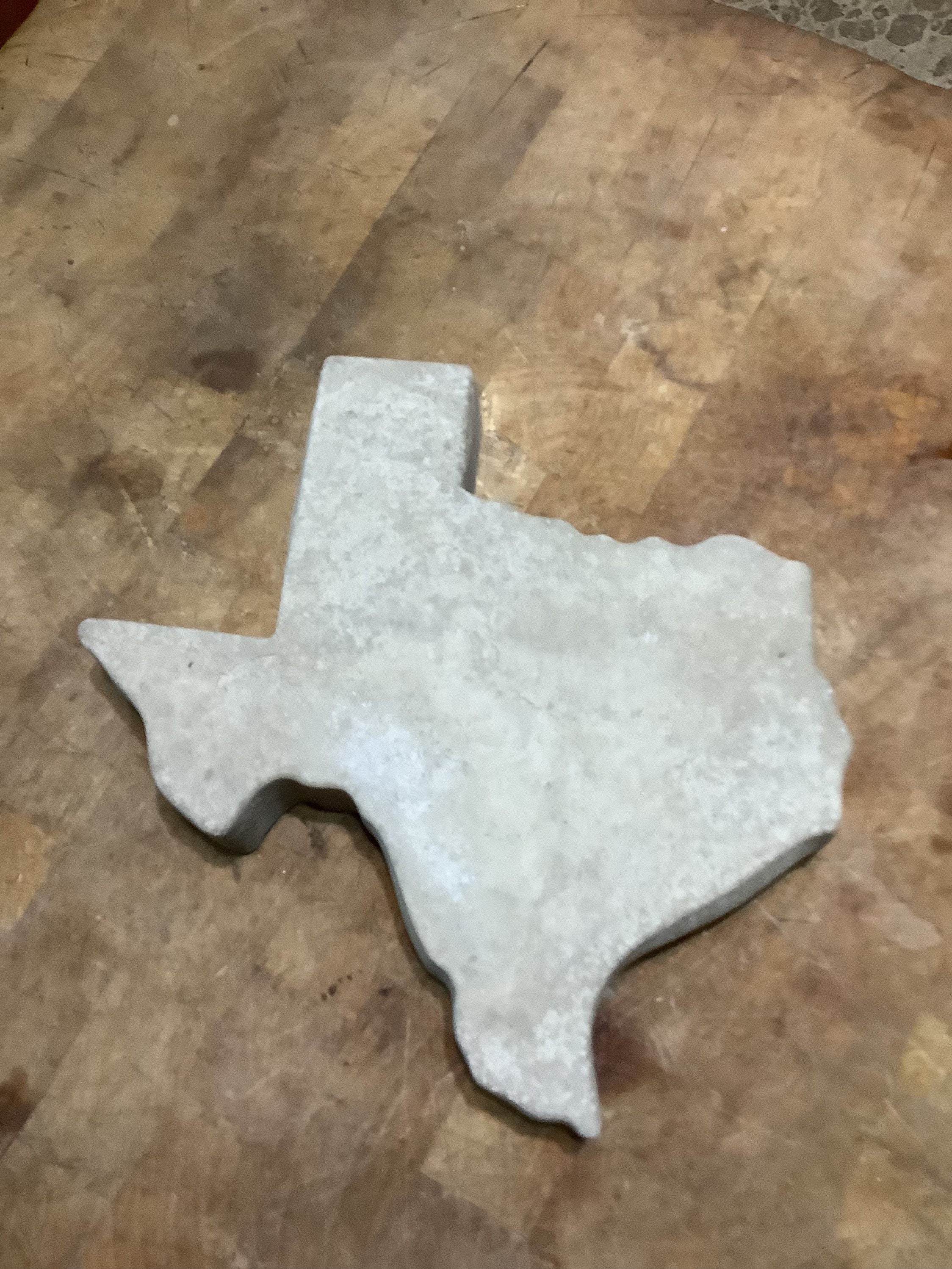 Handmade Handpoured Plain Concrete Texas Garden Stepping Stone