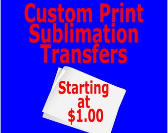 Custom Sublimation Prints