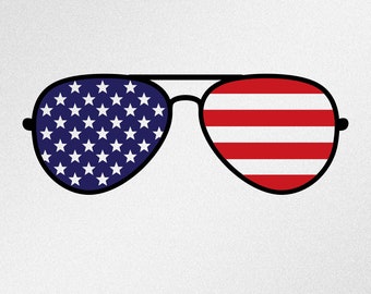 Flag Sunglasses Svg Etsy