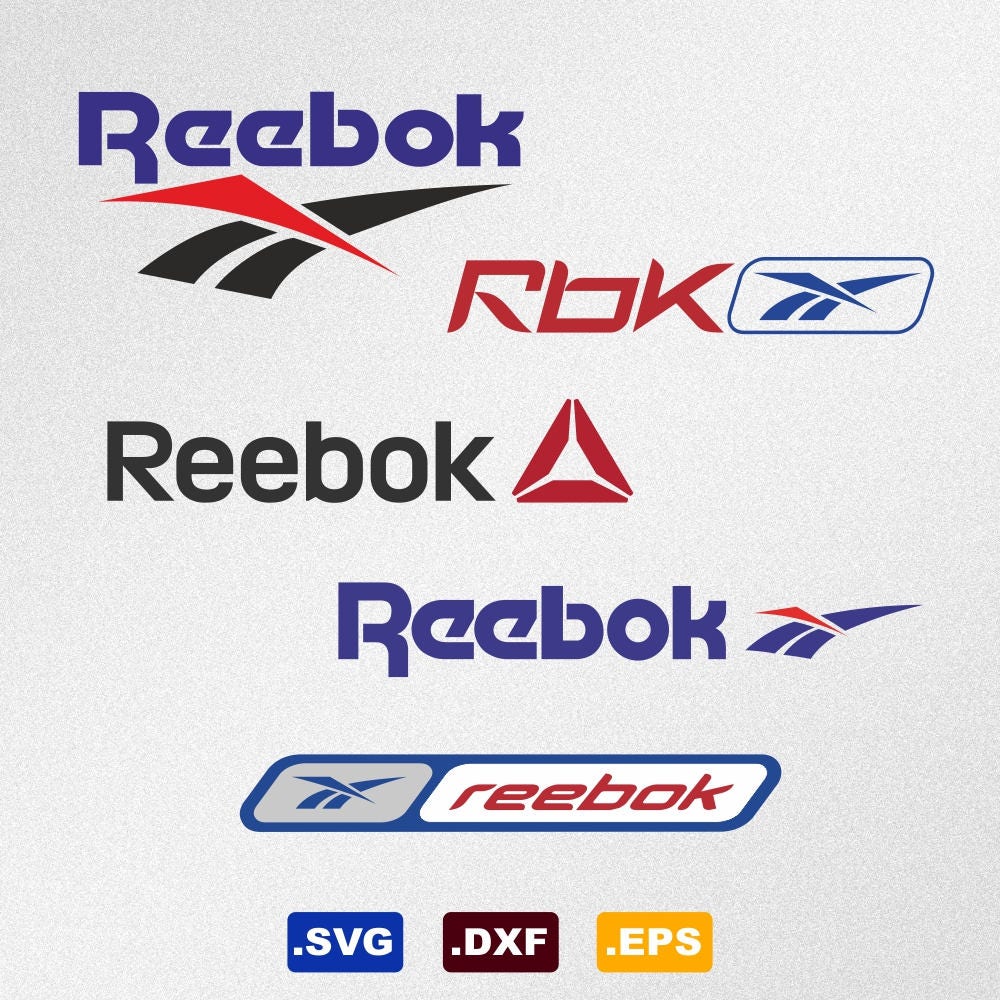 Reebok Logo Svg Dxf Eps Vector Files For Silhouette Cricut Etsy