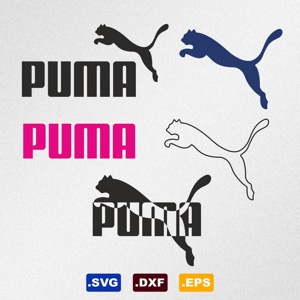 Puma Logo Svg Dxf Eps Vector Files for Silhouette Cricut | Etsy