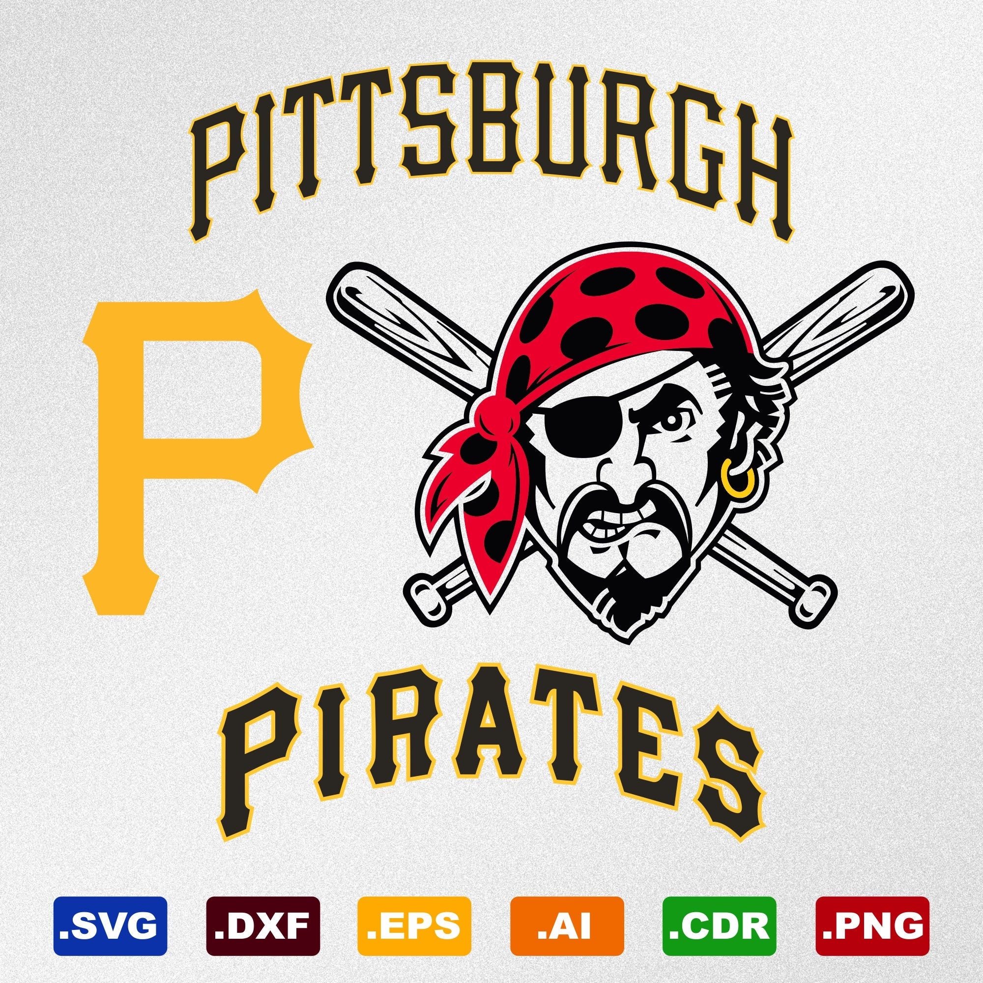 Pittsburgh Pirates Svg Dxf Eps Ai Cdr Vector Files for | Etsy
