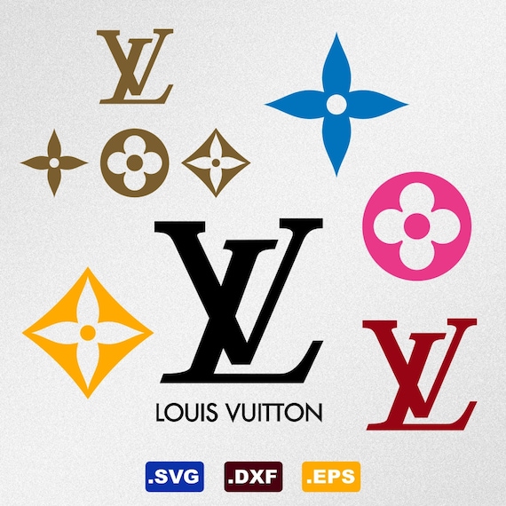 Louis Vuitton Logo Svg Dxf Eps Vector Files for Silhouette | Etsy