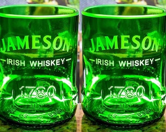 Jameson (4) Whiskey Premium Rocks Glasses (Set of 4) - Custom Etched & Personalized