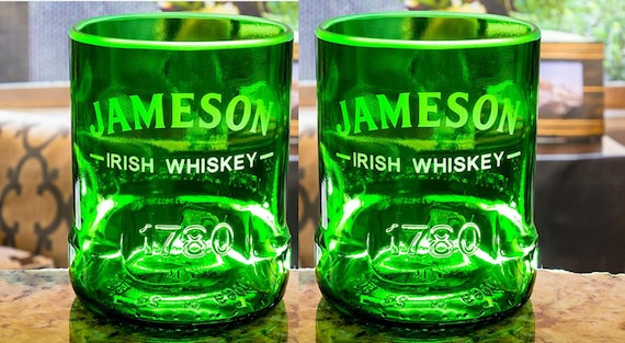 Custom Engraved Personalized Whiskey Glasses Set of 2 - Handmade