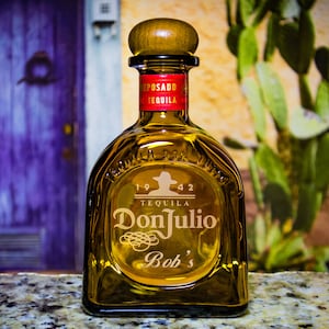 Don Julio Tequila Custom Engraved Personalized Bottle Decanter Reposado or Añejo (Empty), Husband Gift, Boyfriend Gift, Father Gift
