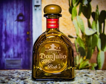 Custom Engraved Don Julio Tequila Bottle, Personalized Gift (Empty)