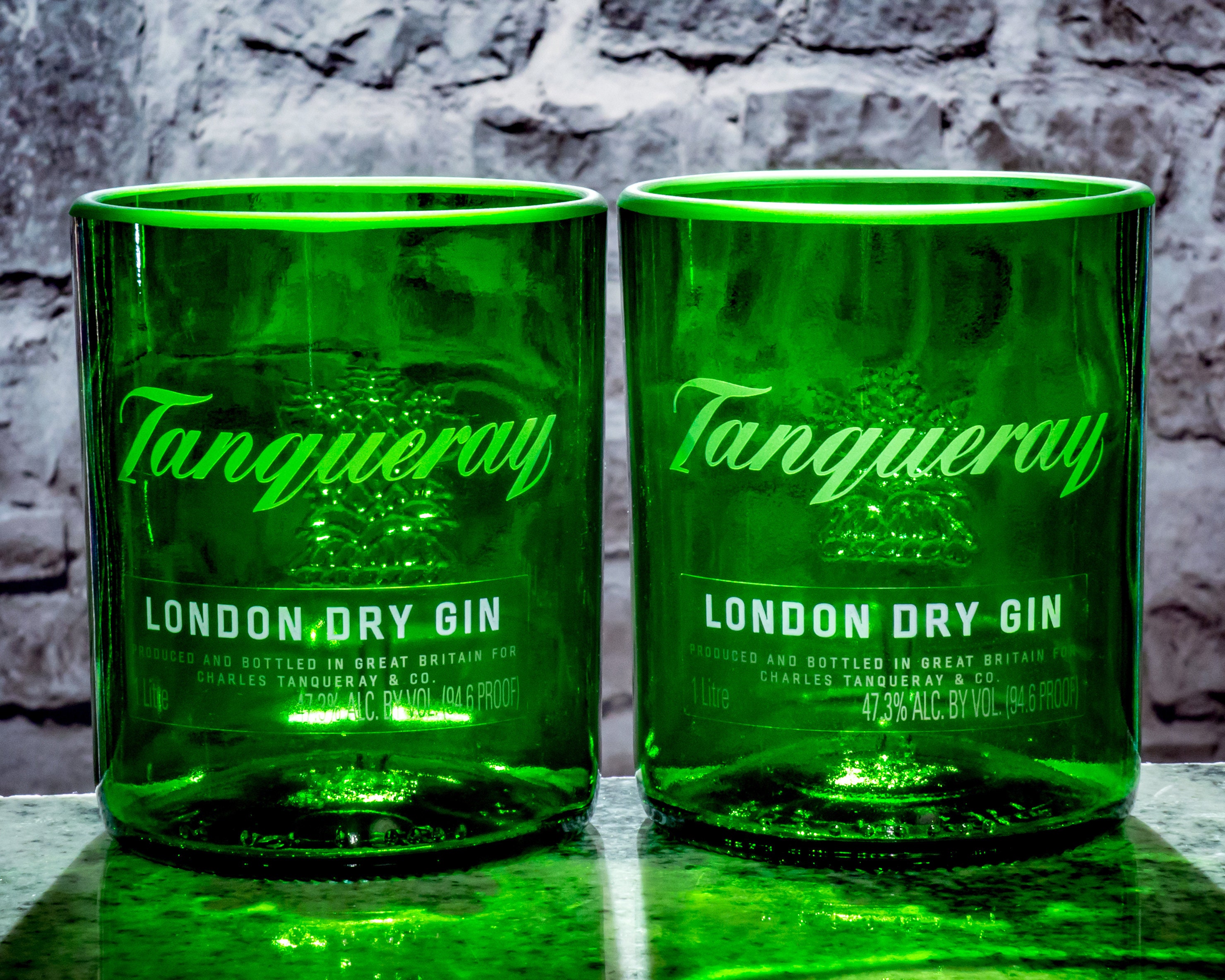 Tanqueray Gin Premium Rocks Glasses Set of 2 personalized Etsy