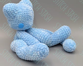 Velvet Soft Shiny Mew Ready To Ship Crochet Doll/Plush