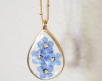 Forget me not necklace