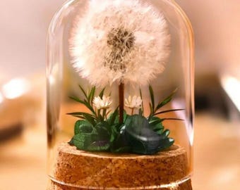 Dandelion, Dandelion Resin Paperweight,Housewarming Gift,New Home Gift,Christmas Gift,Christmas Gift for Home,Dandelion Art,Dandelion flower