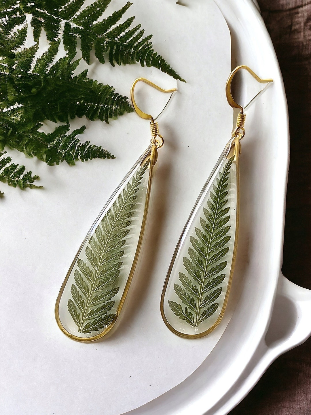Fern Leaf Mixed Post Earrings main image 0